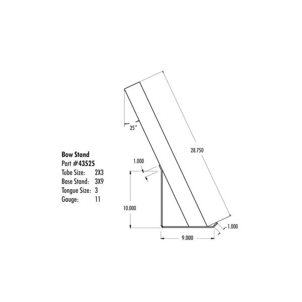 Tie Down Marine Stand, Bow 2X3 1500No -2200No , No 43525 43525 - main